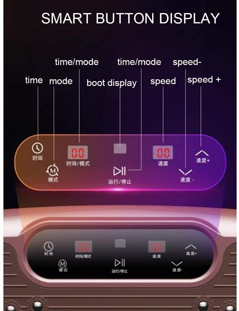Vibration Platform Machine, Vibration Board, Home Gym Whole Body Shaker Exercise Machine Workout Trainer Fast Weight Loss, Max User Weight 440lbs (Brown)