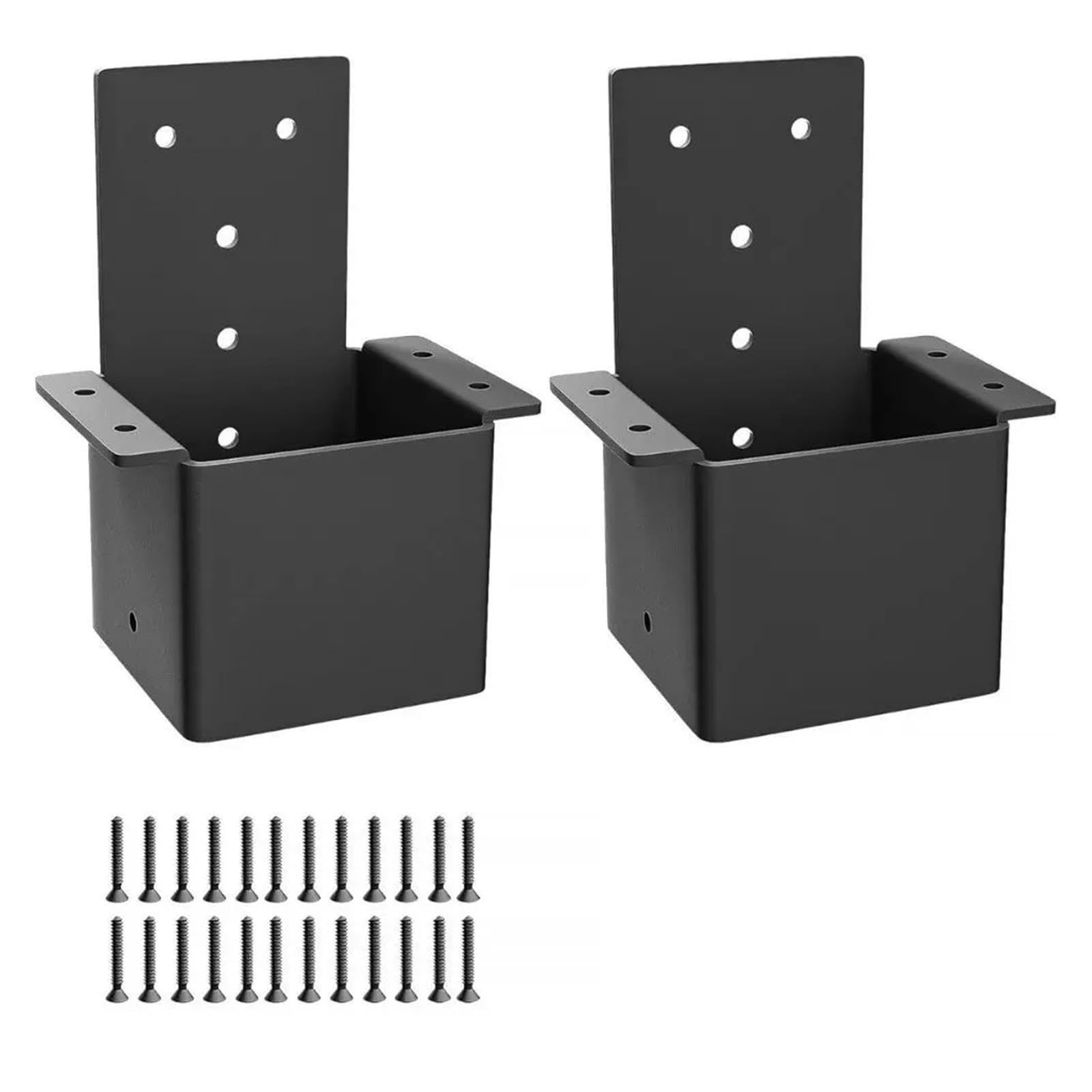 Staffa For Pergola In Metallo Nero Resistente, Supporto Triangolare