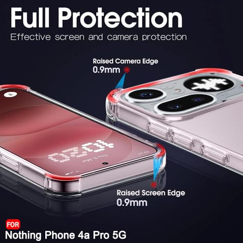 Image of TheGiftKart Crystal Clear Back Cover Case for Nothing Phone 4a Pro 5G | 360 Degree Protection | Shock Proof Design | Transparent Back Cover Case for Nothing Phone 4a Pro (PC & TPU, Transparent Bumper)