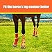 Fly Boots for Horses Set of 4 – Breathable Mesh Leg Protection for Summer with Ventilated Design & All-Day Comfort （Orange，Large