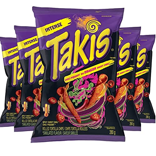 Takis Dragon Sweet Chili Rolled Tortilla Chips, 280G/9.8Oz (Pack Of 5) Ships From Usa #TOP7
