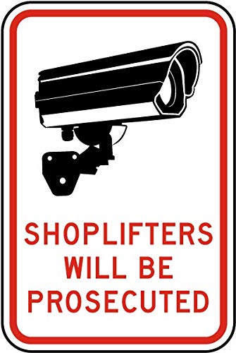 ������ Will Be Prosected Sign Property/Security Security Signs �������T�C�� Item2024-26815 ���^�� �u���L�Ŕ� 12 x 16�C���` �ǂ݂₷�����S�W�� ����/���O�p