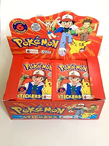 Pokemon 1 x MERLIN Pegatinas paquete Topps Series 1 - 1999 - Vintage - Nintendo