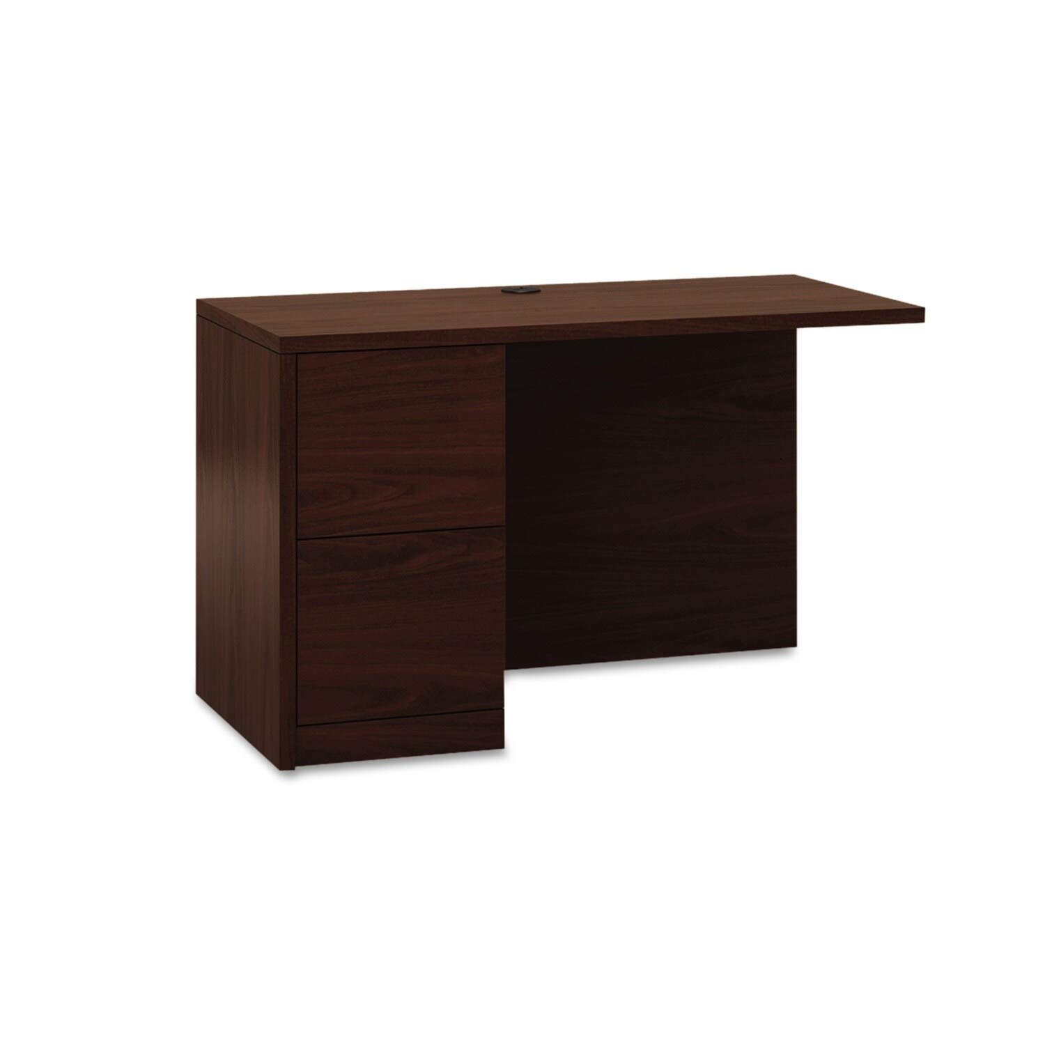 HON 10500 Series L Workstation Desk Return, Full-Height Left Ped Mahogany