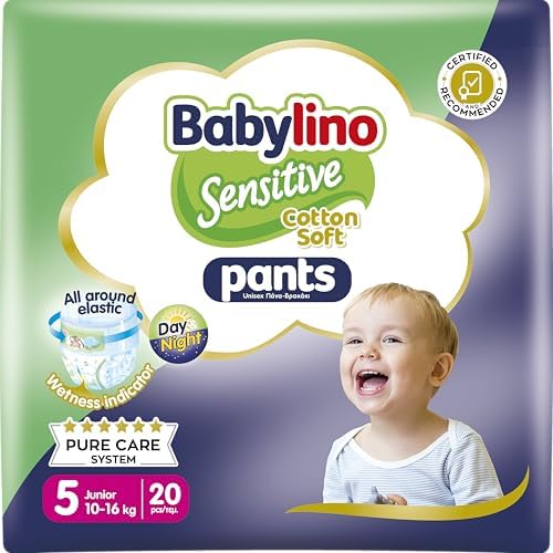 Babylino Sensitive Cotton Soft Pants, Talla 5 (10-16 Kg), Pañal B...