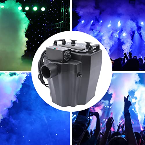 Máquina portátil de niebla con hielo seco, generador de humo bajo para interiores y exteriores, efectos escénicos para bodas, fiestas navideñas, actuaciones DJ, clubes y bares (6000 W, cobertura 200 m2) miniatura 7