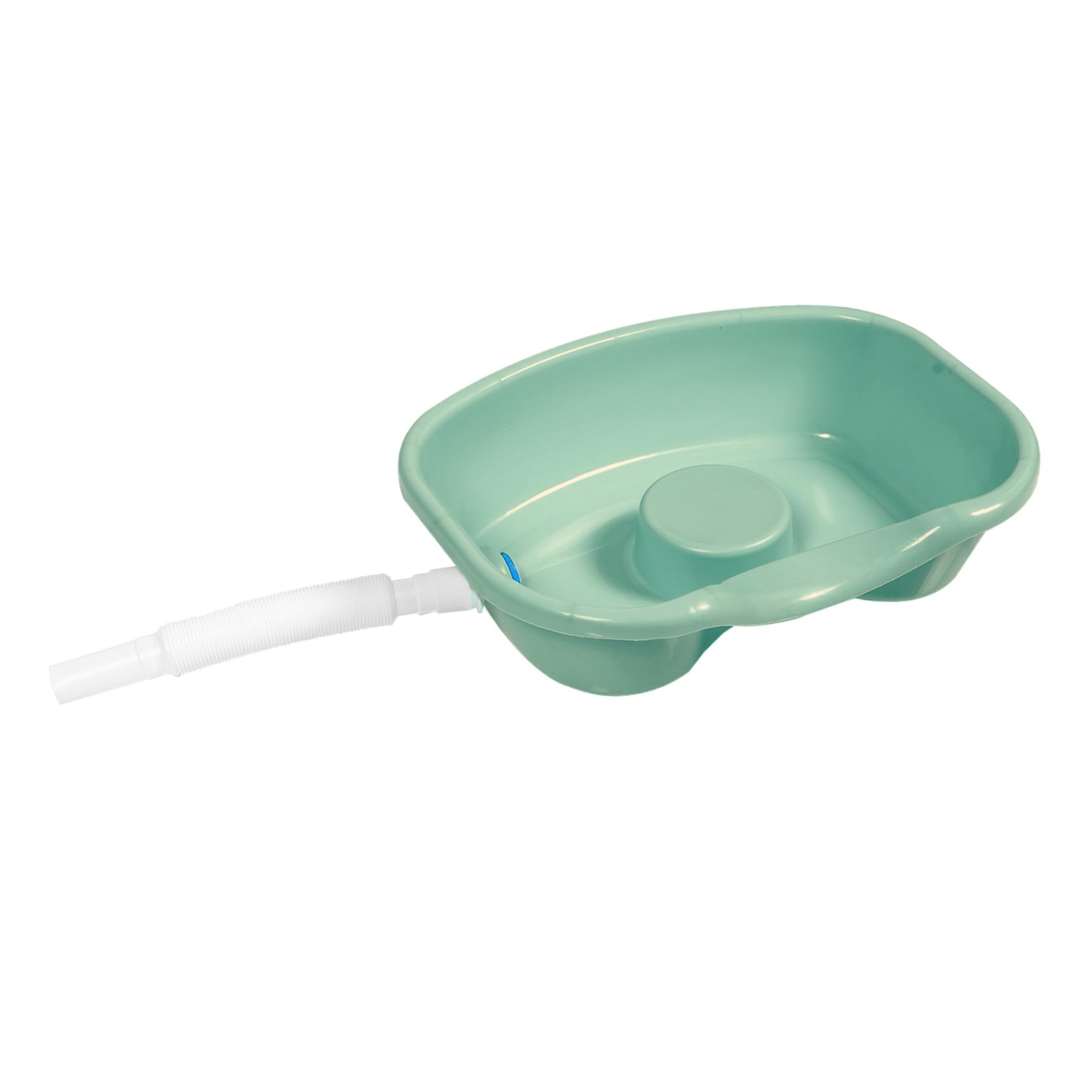 Healeved Lavatesta per Disabili in Plastica, Bacinella Ergonomica Bordo Curvo, per Lavare i Chioma a Riposo, Comoda per Anziani e Pazienti