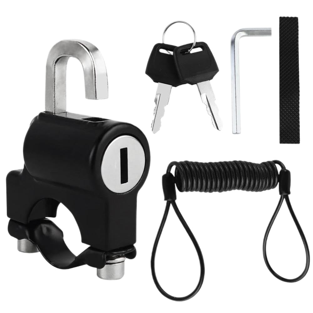 Motorcycle Helmet Lock Compatible with 22-28mm Handlebar