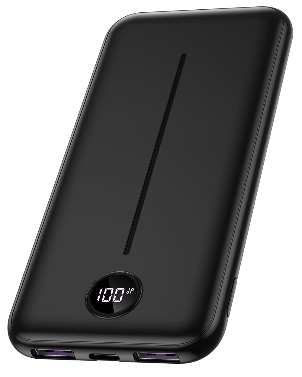 Power Bank 22.5W, Ultra Sottile & Leggero Powerbank PD USB C Ingressi&Uscite Ricarica Rapida con Display LCD 13800mAh, 3 Porte Caricatore Portatile per iPhone 15 14 13 12 Pro Max Samsung Huawei etc