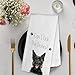 dvhdajed Funny Scottish Terrier Gifts Kitchen Towels,Scottish Terrier Gifts for Women Men Kids,Dogs Lover Dish Tea Towels,Funny Dog Kitchens Bathroom Decor,Dog Puppy Decor Hand Dish Tea Towel, 16x24