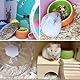 Hamster Näpfe Set 2 Stück Hamster Keramik Futterschalen Kleintiere Keramik Futterschale Keramik Napf für Kleintiere Anti-Biss Keramische Hamster Futternapf Schälchen für Meerschweinchen (Kiwi-Set)