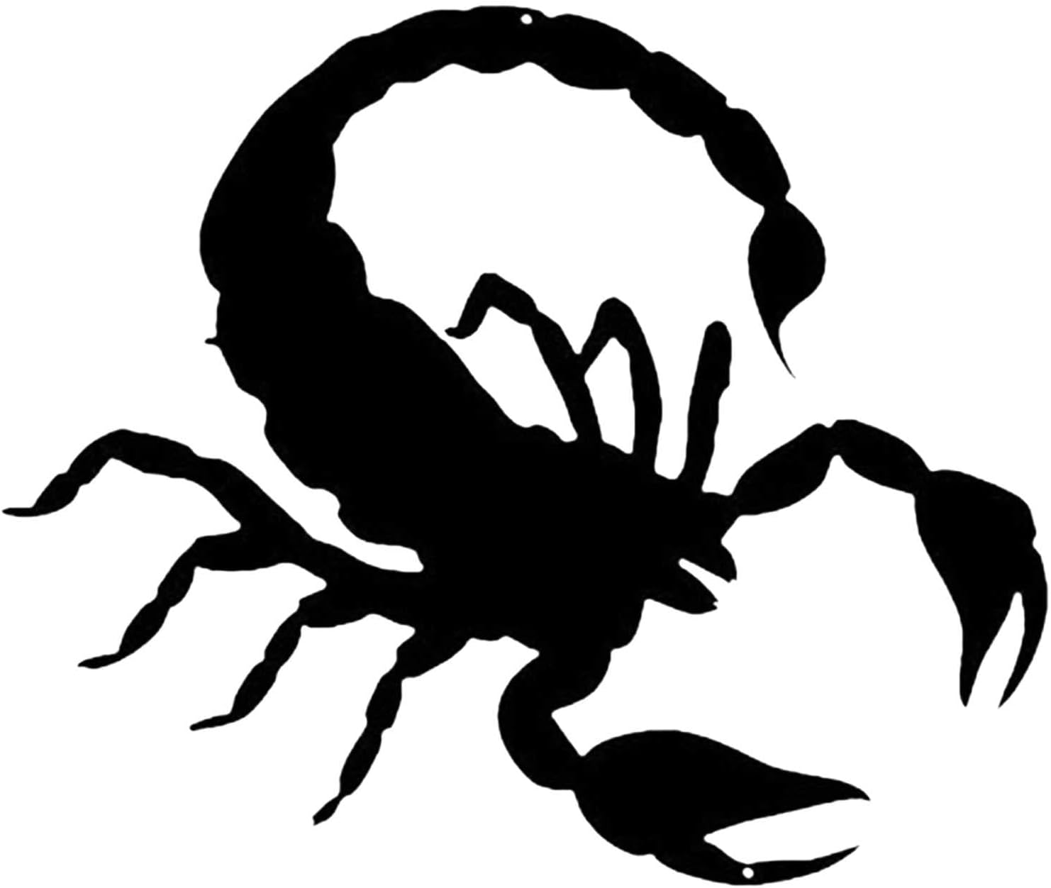 HAOTINGScorpion Metal Silhouette, Metal Wall Sculpture, Indoor Black Wall Hanging, Suitable for Bar Office, 60 * 60cm,Wall Sculptures