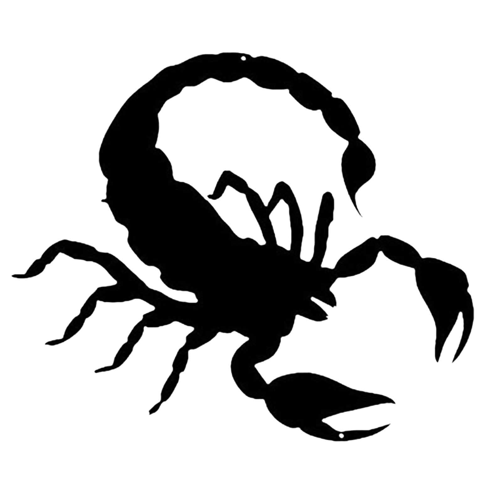 HAOTINGScorpion Metal Silhouette, Metal Wall Sculpture, Indoor Black Wall Hanging, Suitable for Bar Office, 60 * 60cm,Wall Sculptures