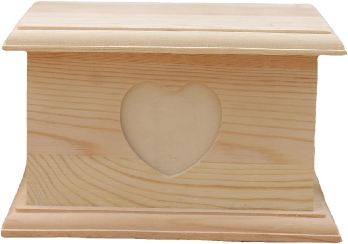 Urne commemorative per cani, scatola per ceneri di cremazione con cornice per foto, urna in legno per piccoli animali domestici realizzata a mano