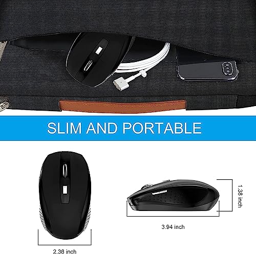 Image of Guiheng Wireless Mouse, 2.4Ghz Wireless Mouse Computer Mouse 1200DPI,6 Buttons with Nano Receiver for Laptop,PC,Chromebook,Computer,Notebook,Office-10 Pack