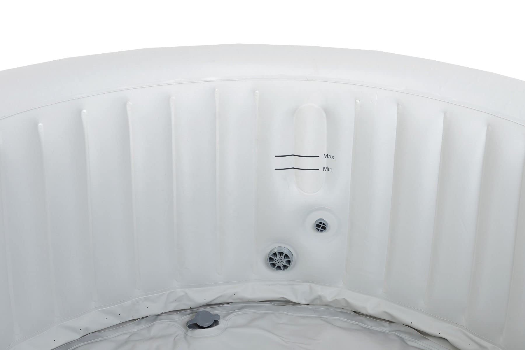SPA NUOVO Vasca idromassaggio gonfiabile portatile per 4 persone, spa, marrone-bianco
