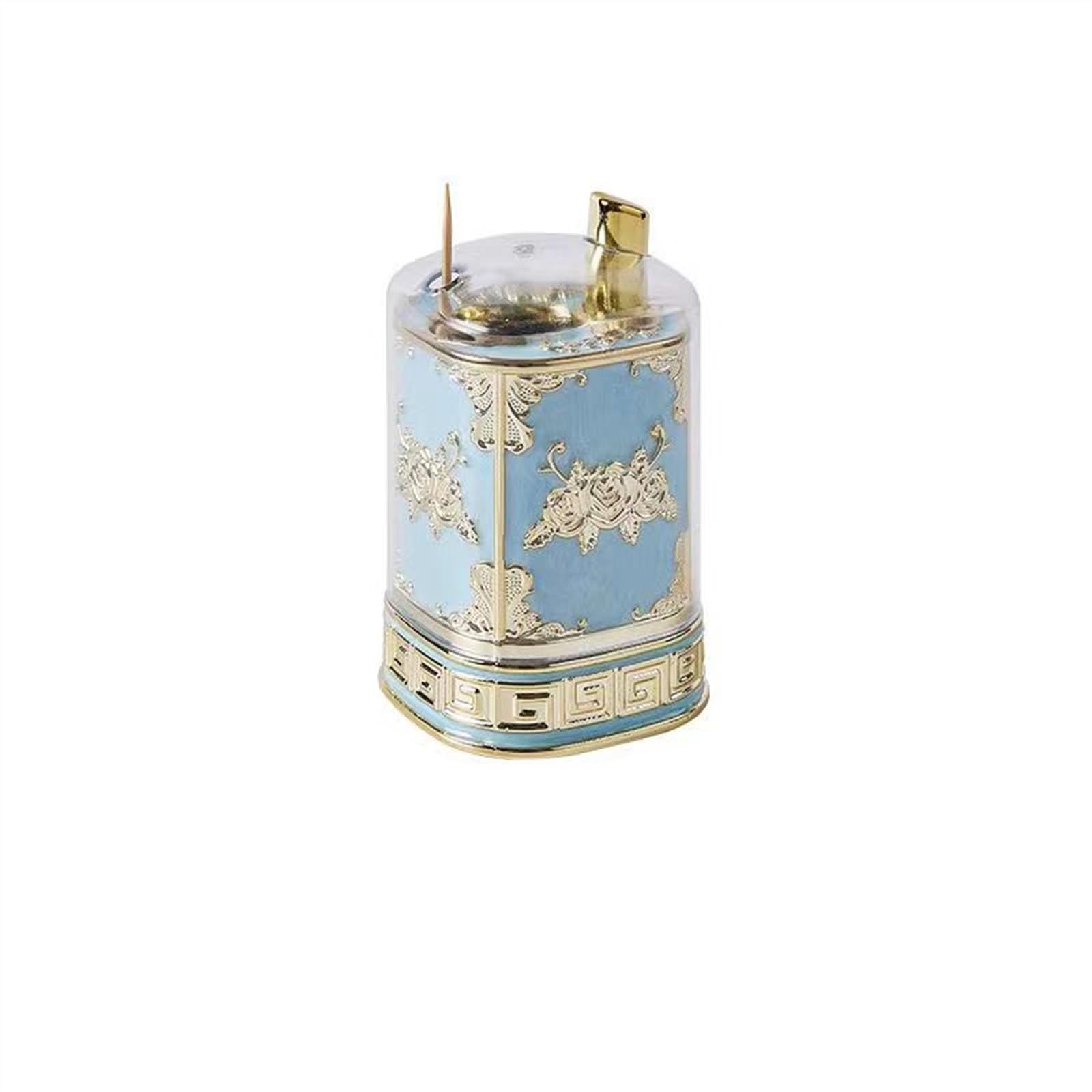 Wdwdw C Toothpicks Dispenser Toothpick Box 1Pcs Retro Press Type Holder Fashion Restaurant Hotel Household Holder