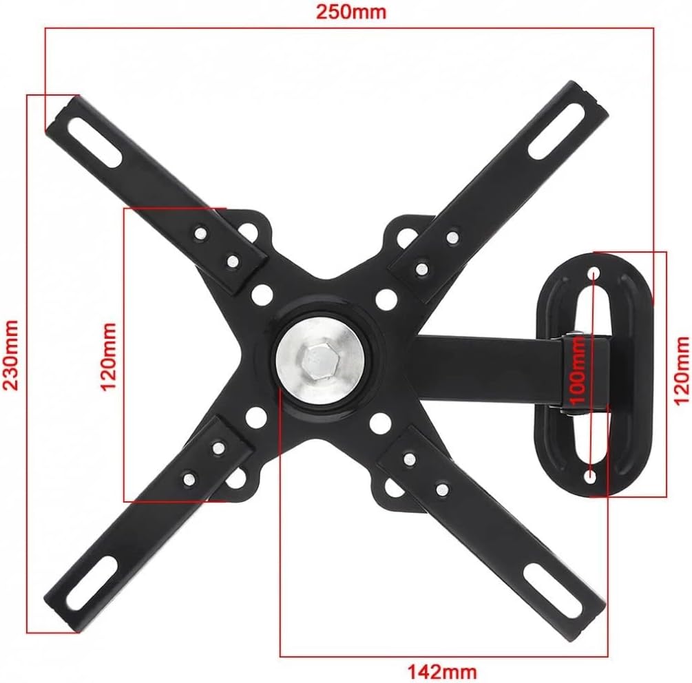 Universal Adjustable tv Wall Mount Bracket Flat Panel Frame Support 30 Degrees with Small Wrench