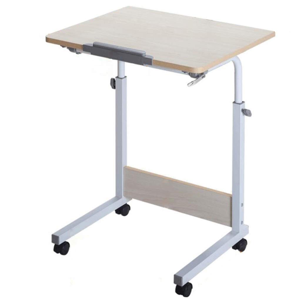 Buy RKRXDH Rolling Laptop Table Lap Desk For Laptop Rolling Cart Tilting Overbed Bedside Table
