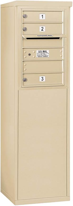 SALSBURY INDUSTRIES 3906S-03SFU 4C Horizontal Mailbox