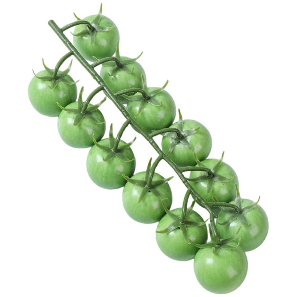 Fituenly Artificial Cherry Tomatoes on Vine, Fake Tomatoes, Photography Prop Fruit Home Kitchen Decorative
