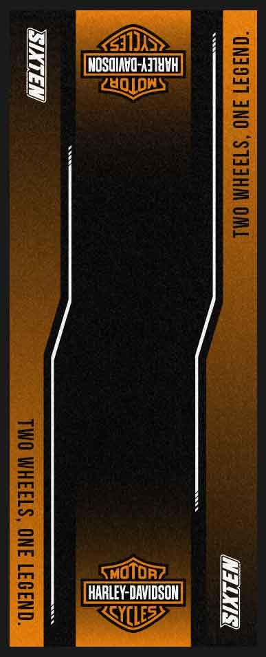 Tappeto per moto per Harley Marker, 95 x 200 cm, tappeto ecologico per moto, per paddock e garage, lavabile e ecologico, per moto