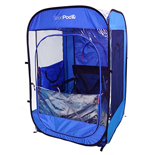 SportPod SoloPod Undercover All Weather Pop Up Chair Pod Tent - Royal Blue