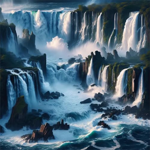 Puzzle de 300 Piezas para Adultos y Niños, Cascada imponente 300 Piezas Rompecabezas Adultos, DIY Entretenimiento Creativo, Divertido, Juego de Habilidad para Toda La Familia