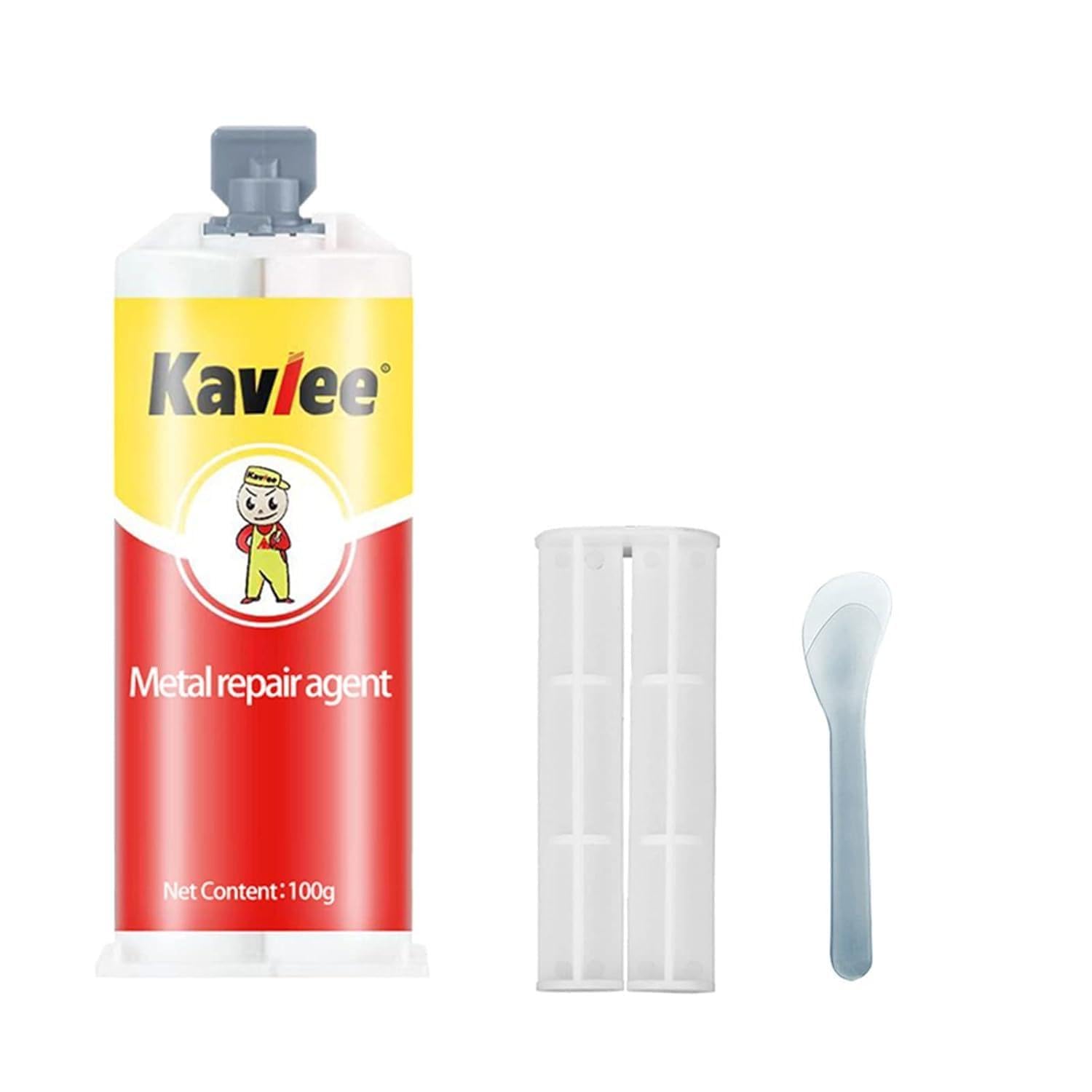 Metal Glue, Metal Repair Agent, Strong Foundry Glue, AB Waterproof Sealant, All-Purpose Repair, Suitable for Repairing All Surfaces 3.5oz