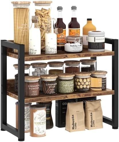 Kitchen Countertop Shelf Organizer, 3 Tier Large Kitchen Storage ...
