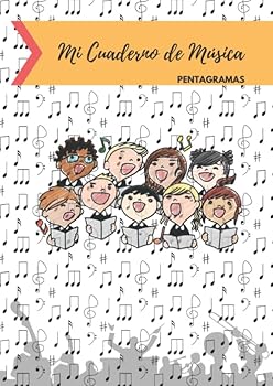 Cuaderno de M?sica Pentagramas : Libreta para Notaci?n Musical para ni?os, 5 Pentagramas Por P?gina, 100 P?ginas A4
