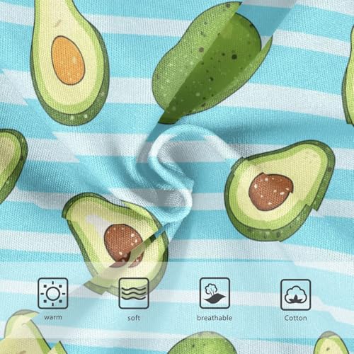 Wusikd Avocados Light Blue Girls' Underwear Cotton Girls Briefs Soft Toddler Underwear 2T3