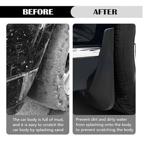 Guardabarros para coche universales: la solución definitiva contra salpicaduras y pintura dañada 5