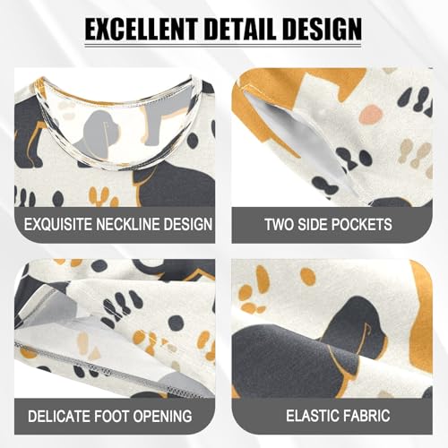 Dog(5) Kids Pjs Set Boys Girls Summer Short-Sleeve Sleepwear Pajamas 2PCS4