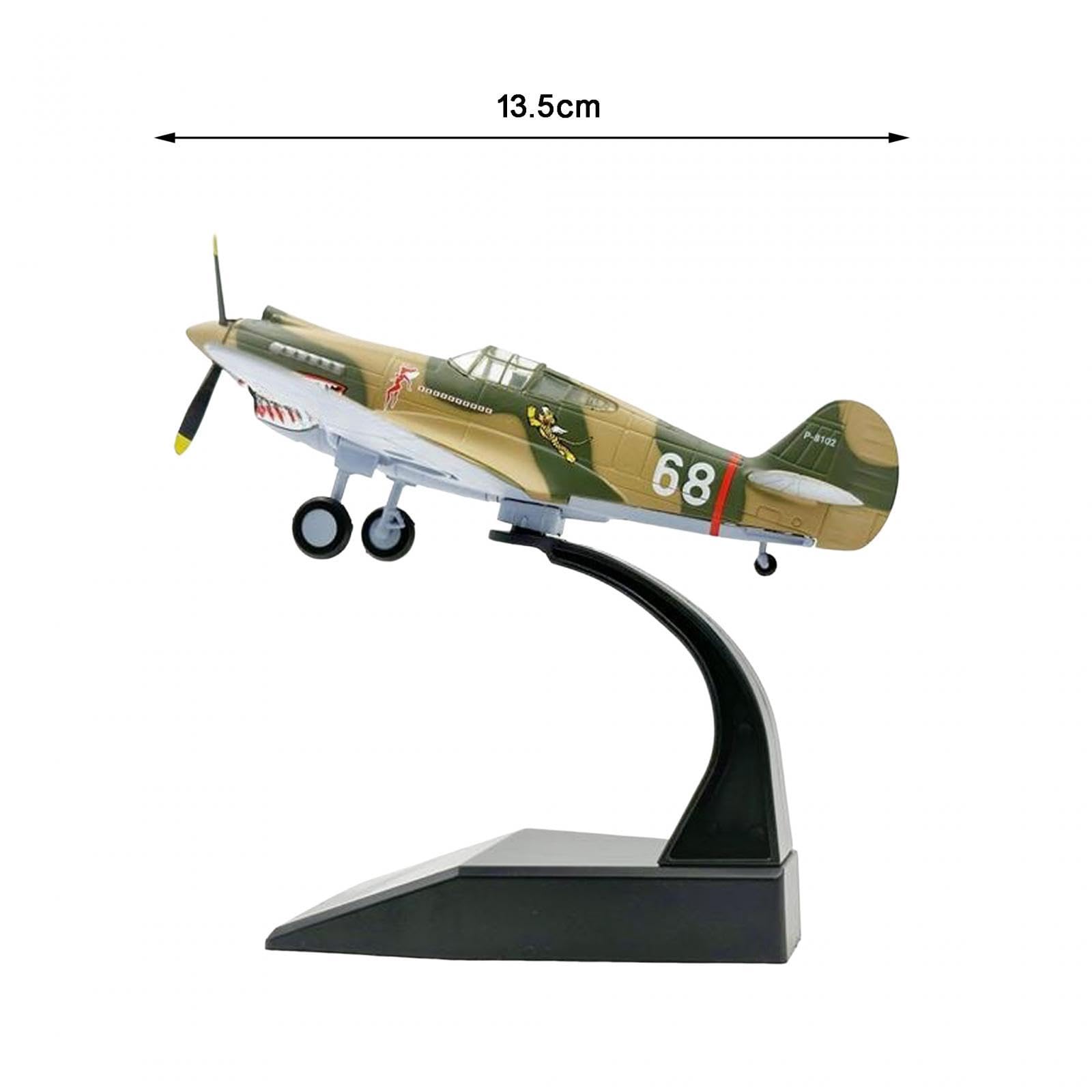 Adorno de Metal para Maqueta de Avión a Escala 1:72, Regalo P40 para Decoración de Estanterías de Oficina.