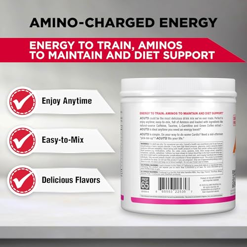 Image of ALLMAX ACUTS Amino Energy Powder, 30 Servings, Pink Lemonade