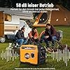 maXpeedingrods Inverter Stromerzeuger 3500W Superleise, Leicht und Mobil Benzin Notstromaggregat Stromgenerator, ECO-Modus mit 2x 230V / 2x USB / 1x 12V DC Steckdosen für RV Camping Festivals, Reise