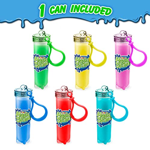 CRAZE Magic Slime Schlüsselanhänger mit Schleim Keychain für Kinder Party Mitgebsel 20 ml 23723, 6 Farbvarianten verfügbar, Mittel