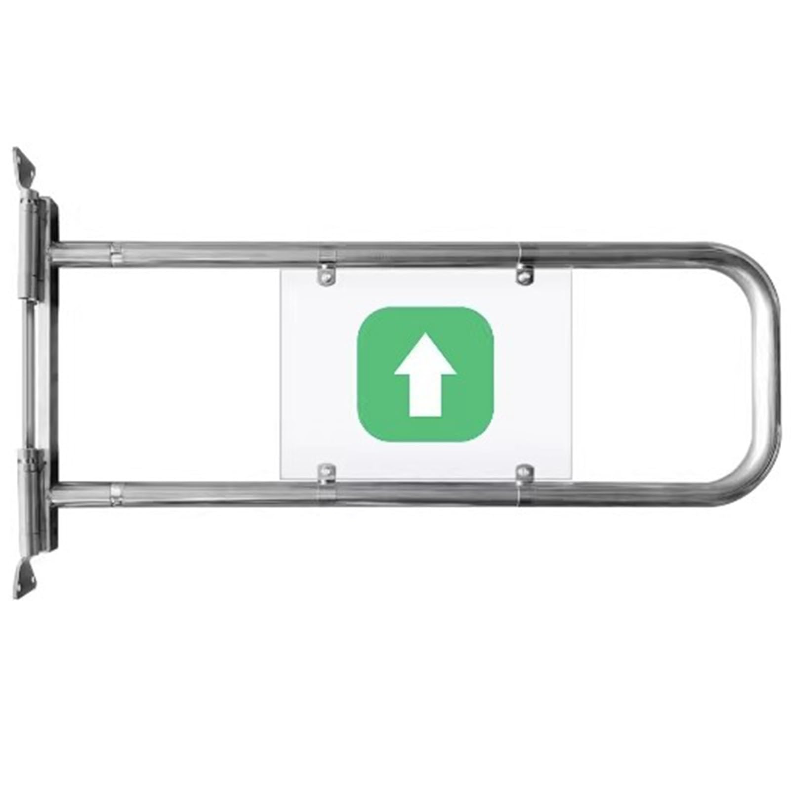 Porte d'accès piéton automatique en acier inoxydable pour comptoir de magasin