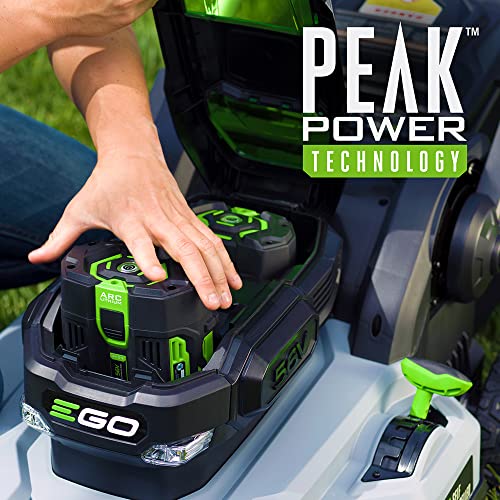 Image of EGO Power+ LM2142SP 21-Inch 56-Volt Lithium-Ion Cordless Electric Dual-Port Walk Behind Self propelled Lawn Mower With Two 5.0 Ah Batteries & Charger Included, Black
