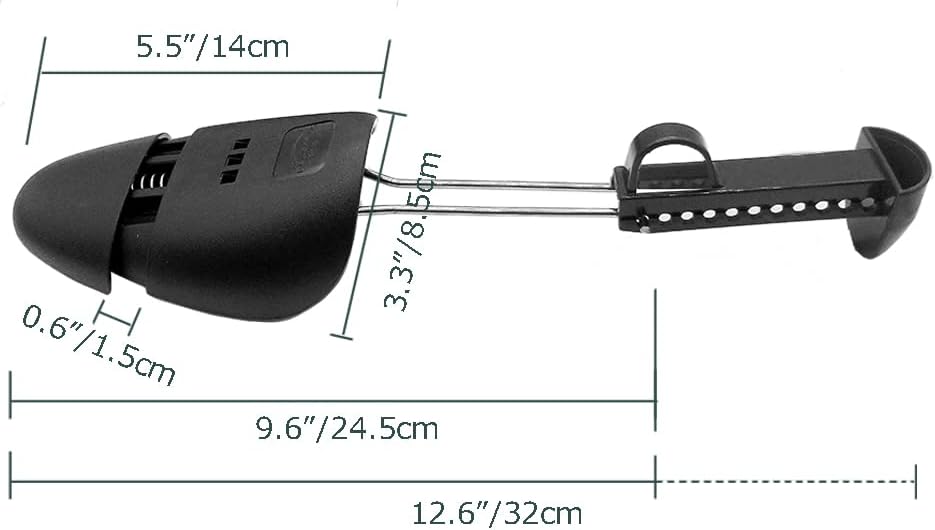 Shoe Trees Men Stretcher Holder Shaper Support with A Shoe Bag (20 Pairs Men, Black)