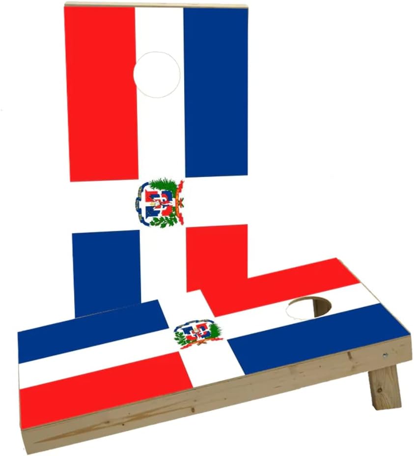 Dominican Republic National Flag Custom Cornhole Board Game Set