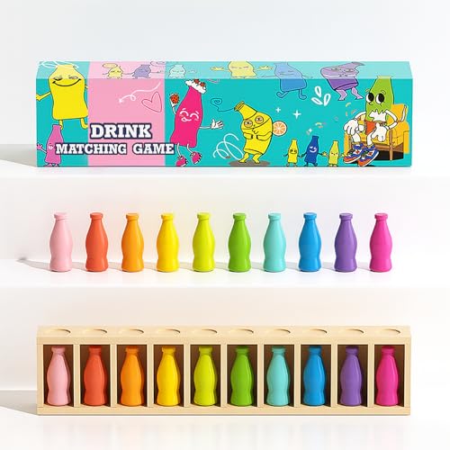 Trozihn Bottle Color Match Game, Fun Family Board Game for