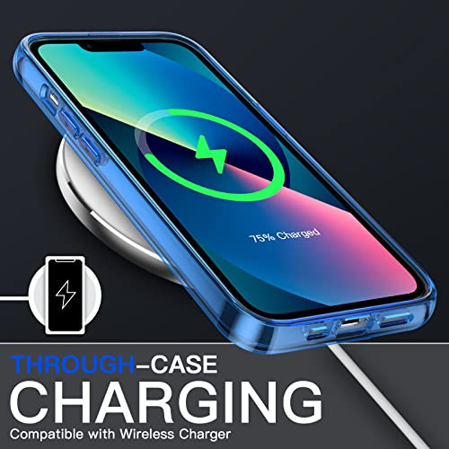 Jetech 3 In 1 Case For Iphone 13 Pro 6.1-Inch, With 2-Pack Screen Protector And 2-Pack Camera Lens Protector, Full Coverage Tempered Glass Film, Shockproof Bumper Phone Cover (Navy) #TOP6