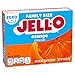 Jell-O Orange Zero Sugar Low Calorie Gelatin Dessert Mix, Family Size, 0.6 oz Box