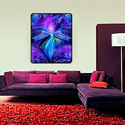 Meditation Room Decor, Blue & Purple Wall Art, Third Eye Chakra Art,"The Seer"