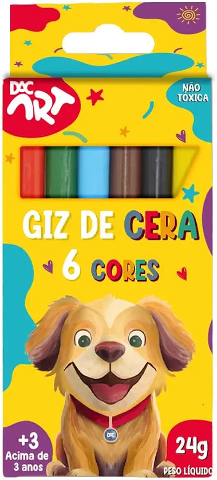 DAC - Giz de Cera com 6 Cores
