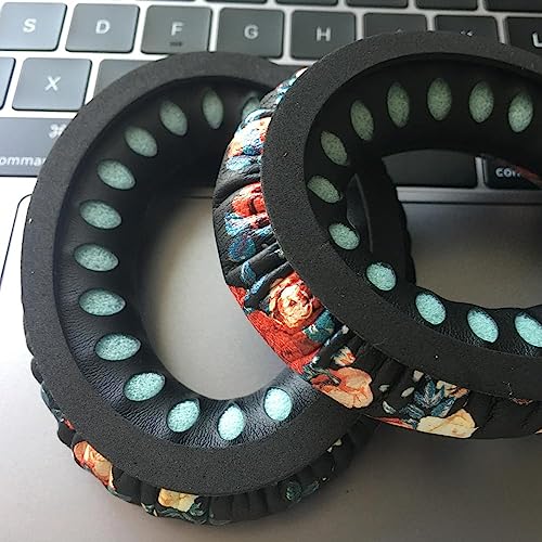 Almohadillas de repuesto QC35 para audífonos Bose QuietComfort 35 (QC35), QuietComfort 35 II (QC35 ii) y QuietComfort 45 (QC45) - Negro floral miniatura 3