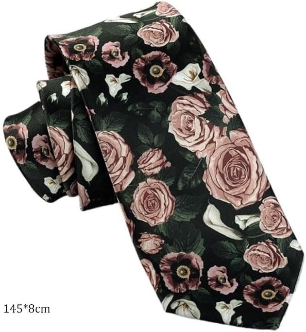 Polyester Casual Printed Necktie Retro Shirts Men Women Hand-tied Ties for Both