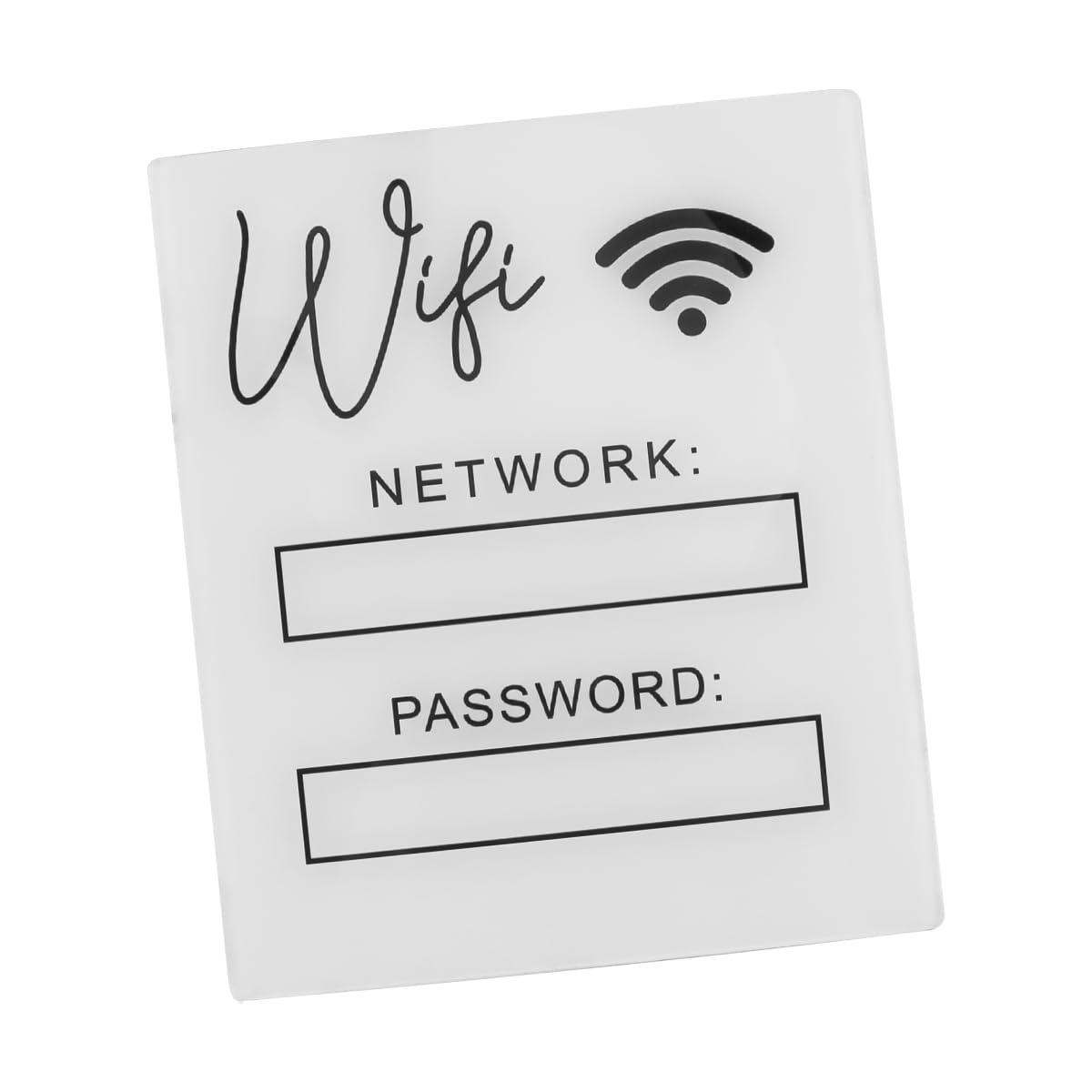 Pizarra De Acrílico Blanco Con Contraseña WiFi, Señal WiFi Estilo Pizarra